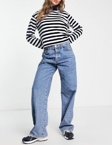 Bluza ASOS, alb/negru