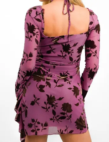Rochie scurta Sisters of the tribe, mov Mov