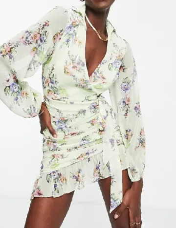 Rochie scurta ASOS, verde Verde