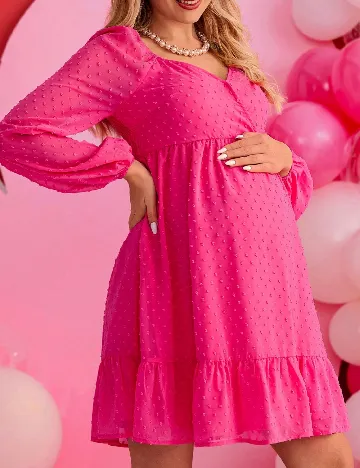 Rochie scurta SHEIN Maternity, roz Roz