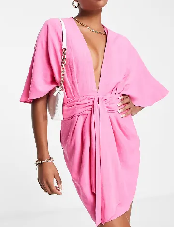Rochie scurta ASOS, roz Roz