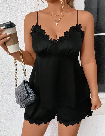 Compleu SHEIN CURVE, negru Negru