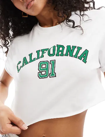 Top Pull&Bear, alb Alb