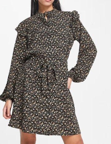 Rochie scurta Jacqueline de Yong, floral print