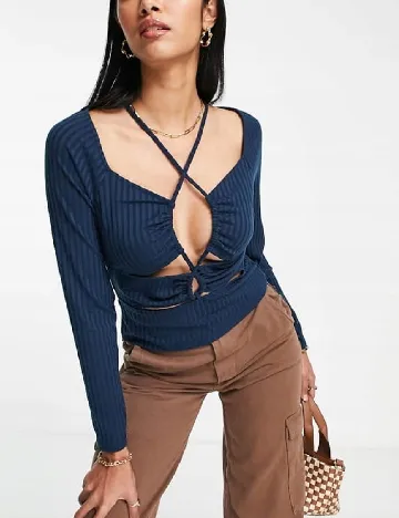 Bluza Top Shop, bleumarin Albastru