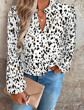Bluza SHEIN CURVE, alb