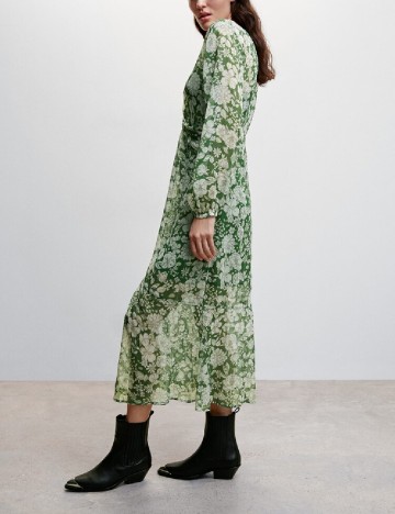 Rochie medie Mango, verde