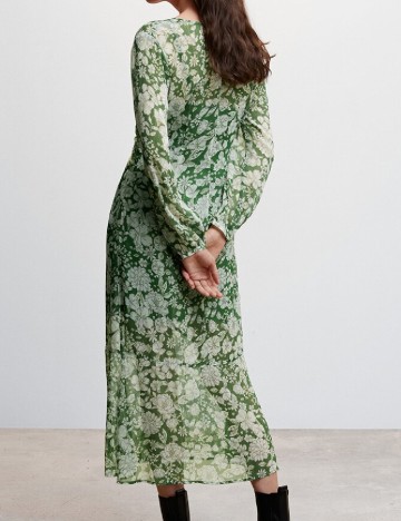 Rochie medie Mango, verde