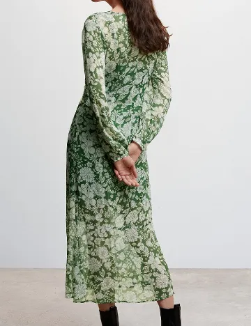 Rochie medie Mango, verde Verde