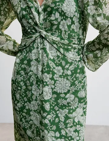 Rochie medie Mango, verde Verde