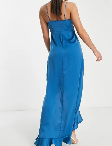 Rochie lunga Lola May, albastru Albastru