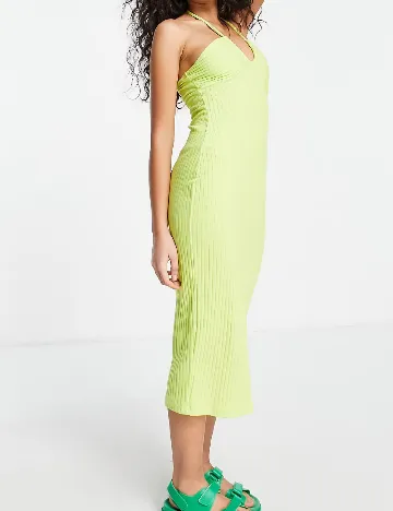 Rochie medie ASOS, verde Verde