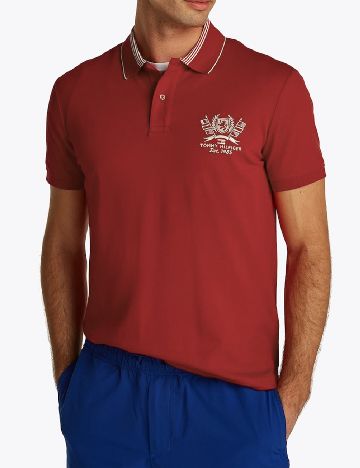 Tricou Tommy Hilfiger, grena