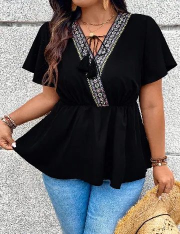 Bluza SHEIN CURVE, negru