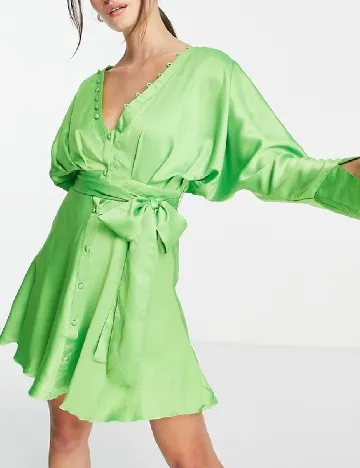 Rochie scurta ASOS, verde Verde