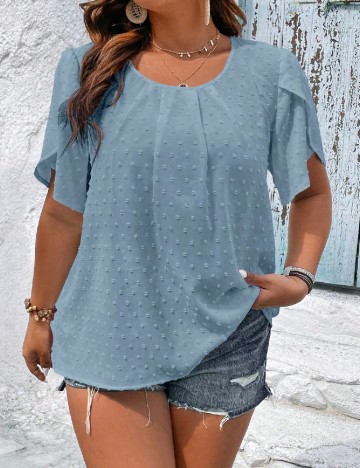 Bluza SHEIN CURVE, albastru
