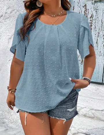 Bluza SHEIN CURVE, albastru Albastru