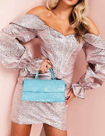 Rochie scurta ASOS, roz Roz