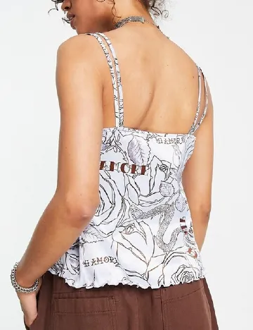 Top ASOS, albastru Albastru