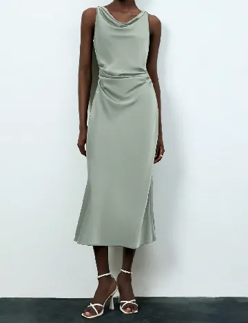 Rochie lunga SHEIN, verde Verde
