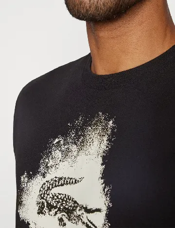 Tricou Lacoste, negru Negru