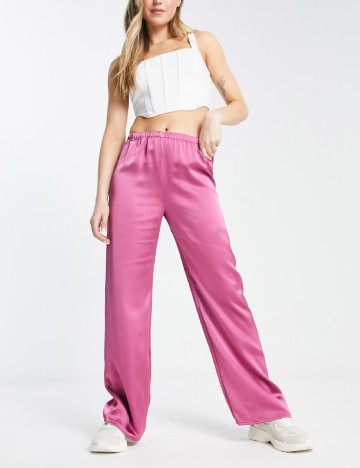 Pantaloni Urban Revivo, roz