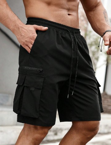 Pantaloni scurti SHEIN, negru