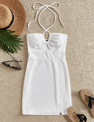 Rochie scurta SHEIN, alb Alb