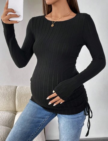 Bluza SHEIN Maternity, negru