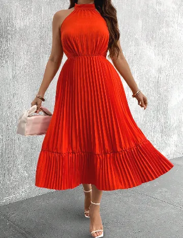 Rochie medie SHEIN CURVE, portocaliu Portocaliu