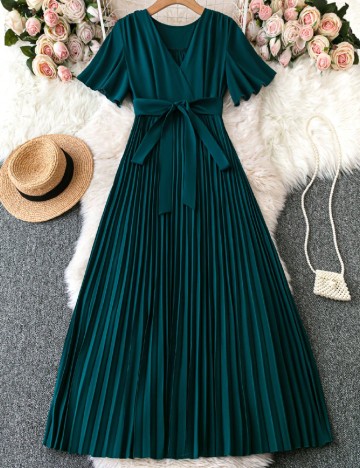Rochie lunga SHEIN, verde