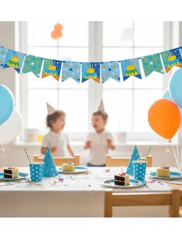 Ghirlanda pentru petrecere Cool 2 Party, albastru Albastru