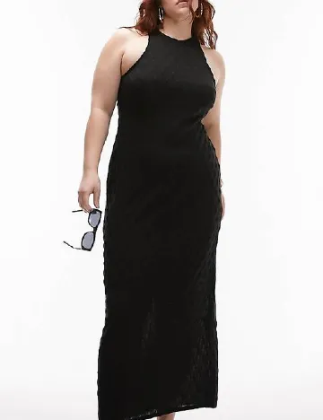 Rochie de plaja Top Shop Plus Size, negru Negru