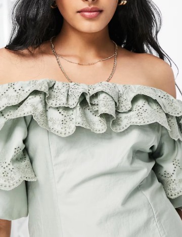 Rochie scurta Top Shop, verde