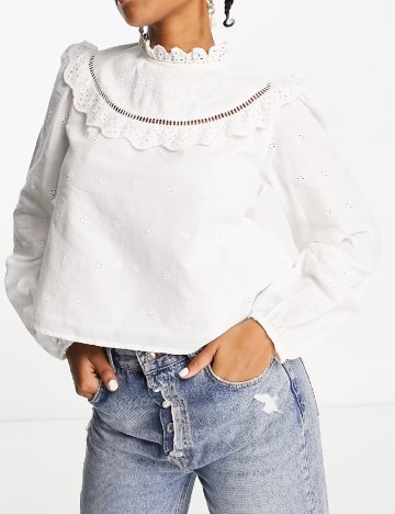 Bluza Miss Selfridge, alb