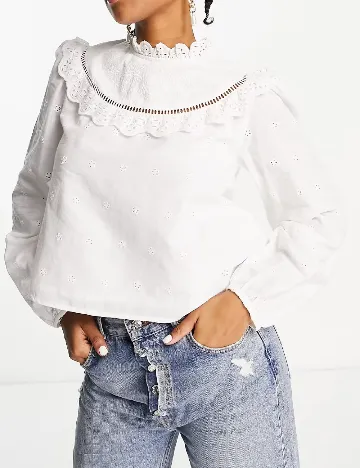 Bluza Miss Selfridge, alb Alb