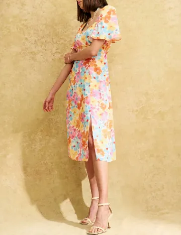 Rochie medie Nobody s child, floral print Floral print