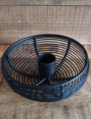 Suport lumanare Home Accents, negru Negru