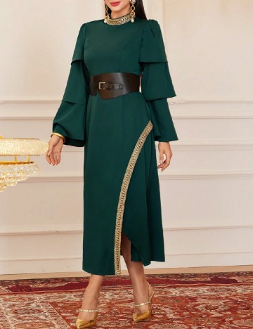 Rochie lunga SHEIN, verde