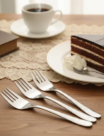 Set furculite pentru desert Zd Trading, argintiu