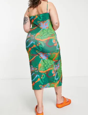 Rochie medie Collusion Plus Size, mix culori Mix culori