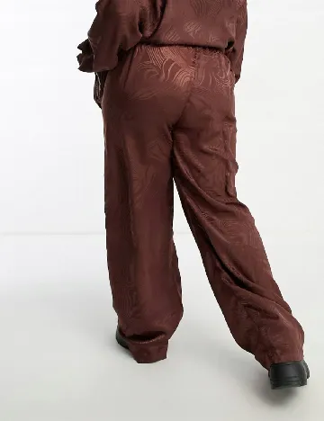 Pantaloni Heartbreak Plus Size, maro Maro
