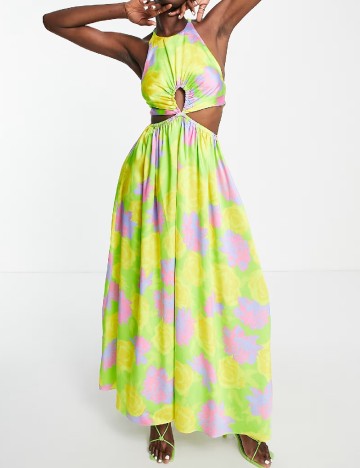 Rochie lunga Top Shop, mix culori