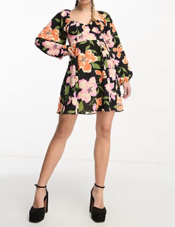 Rochie scurta ASOS, floral print