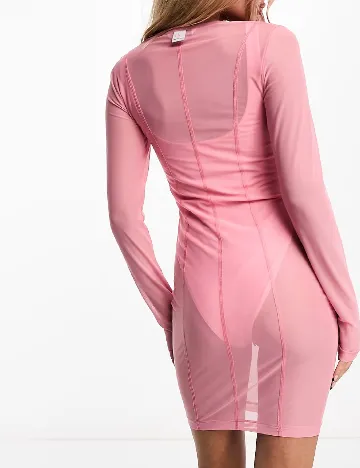 Rochie scurta Calvin Klein, roz Roz