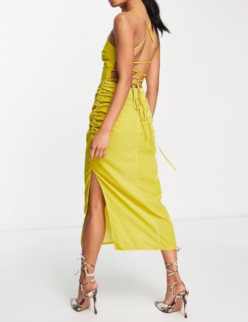 Rochie medie ASOS, galben