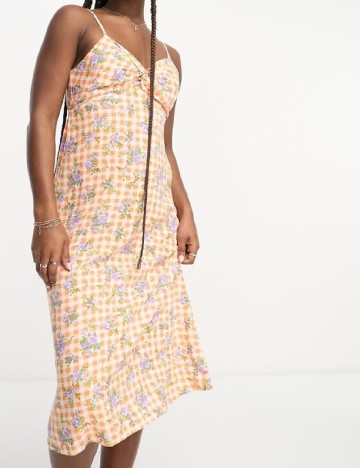 Rochie medie Miss Selfridge, portocaliu