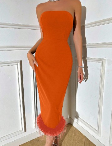 Rochie lunga SHEIN, portocaliu