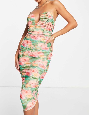 Rochie medie ASOS, floral print