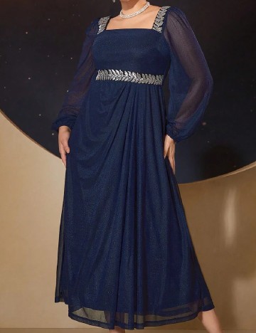 Rochie lunga SHEIN CURVE, albastru